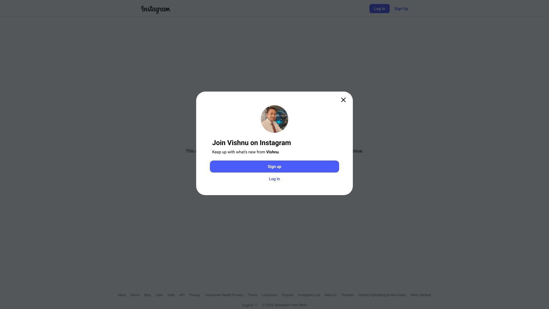 Captured page